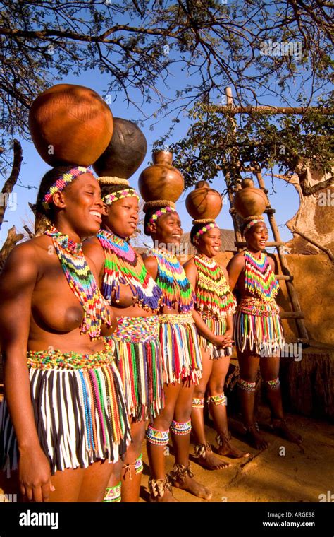 African Zulu Girls Topless Dancing